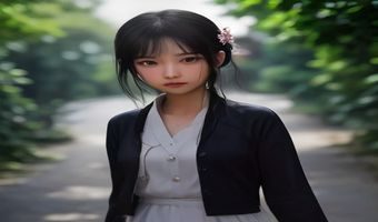 新葡京影视热播韩剧封面图，女主角身着华丽宫廷服饰站在古典庭院中，画面色调温暖唯美